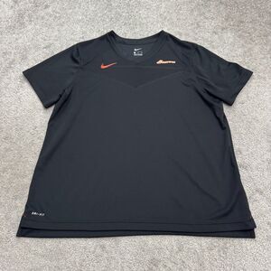 Nike Dri-Fit Oregon State Beavers T-Shirt Womens XL Black V-Neck Activewear Tee